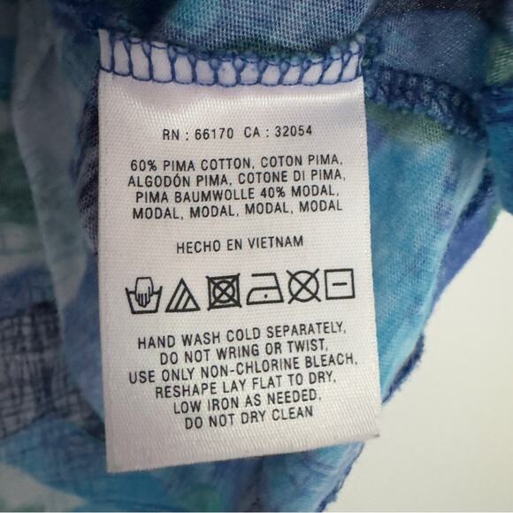 Anthropologie Vanessa Virginia Ruched Side Tank Top Sleeveless Pima Cotton Blend - Picture 7 of 8